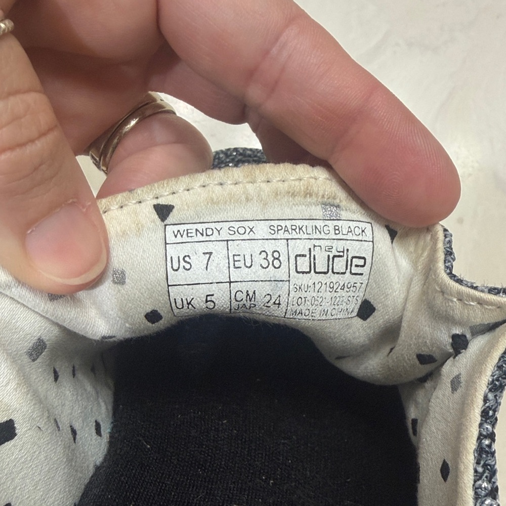 Hey Dude Women's Black and Gray Shoes - Picture 4 of 4